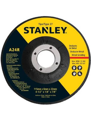 Discos Stanley de Desbaste 